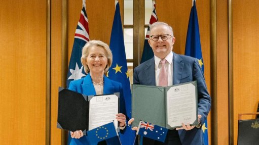 Ursula von der Leyen and Anthony Albanese 