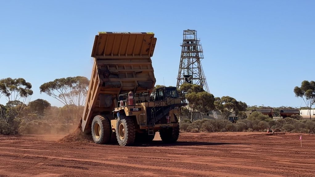 Mining truc at the Lady Herial depost