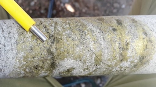 Drill core from the Hope and Gorob project