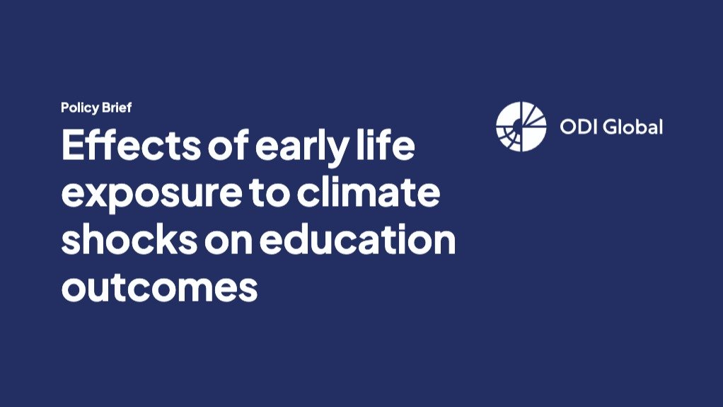 Effects of early life exposure to climate shocks on education outcomes