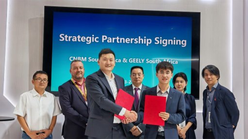 China National Building Materials South Africa and Geely Auto South Africa have signed a cooperation framework on EVs