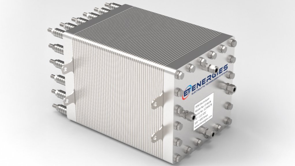 ET Energies PEM electrolyser stack.