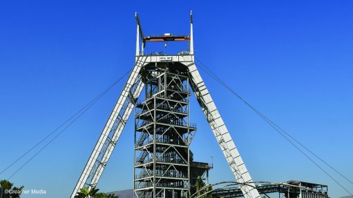 The shaft headgear at Eastplats' CRM mine