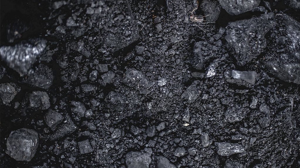 A close-up image of mined coal