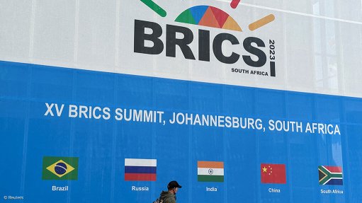 An image from the BRICS summit in South Africa 
