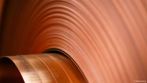 Copper roll closeup