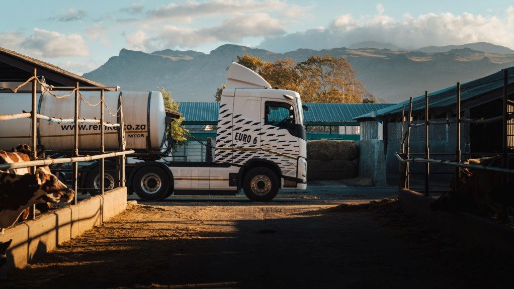 A Volvo Euro 6 truck