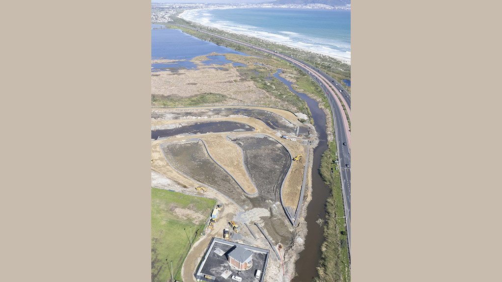 The design includes two 140 metres long primary sedimentary ponds