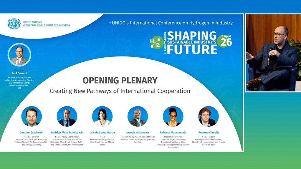 UNIDO conference panel.