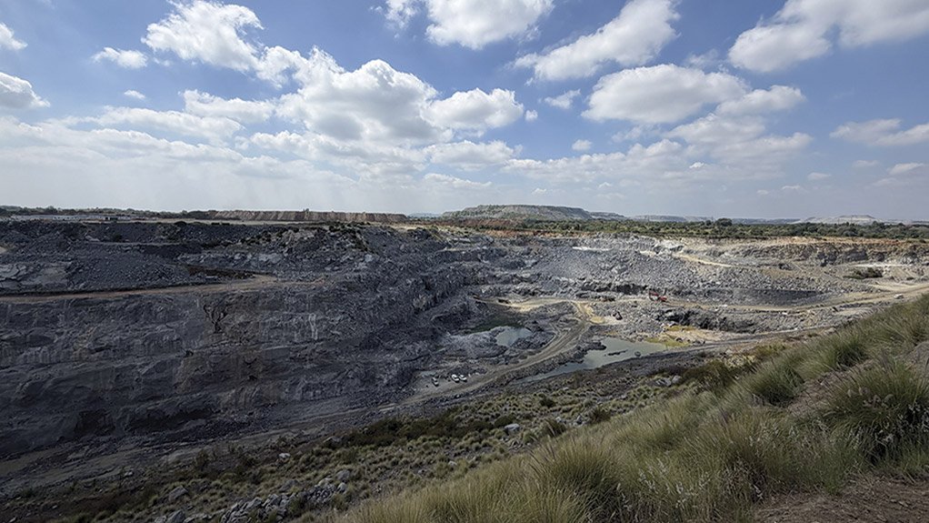 View of the west pit where some open cast mining will still take place while underground portal development starts