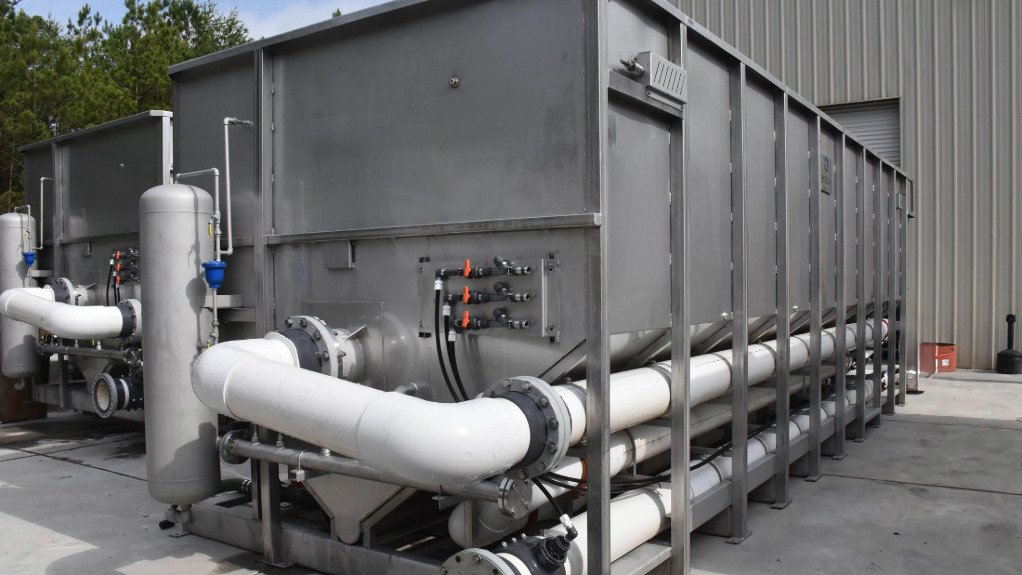 A generic image of a modular water treatment unit