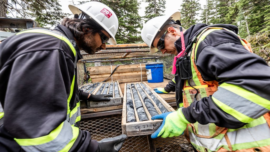 Ore samples from the Eskay Creek project