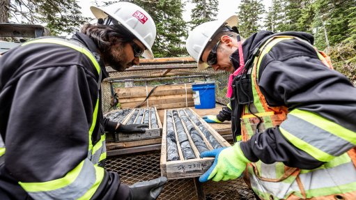 Ore samples from the Eskay Creek project