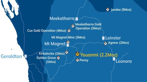 Location map of the Younami