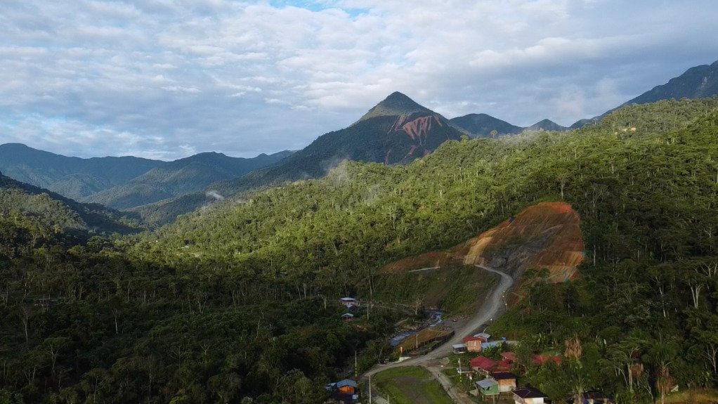 The Warintza project area