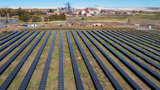 Pan African Resources Evader solar farm.