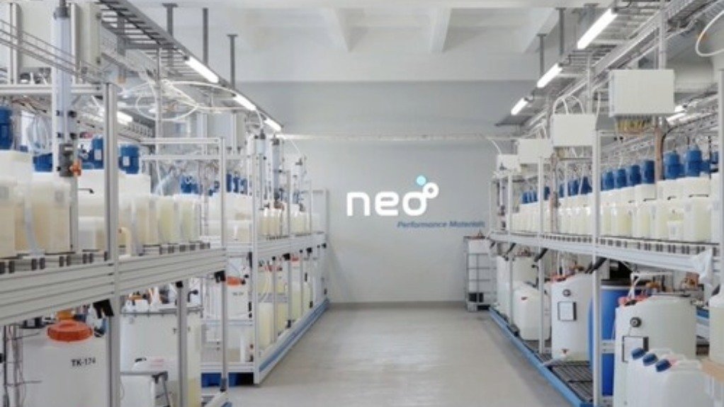 Neo Performance Materials' small-scale heavy rare earth element solvent extraction production line in Estonia
