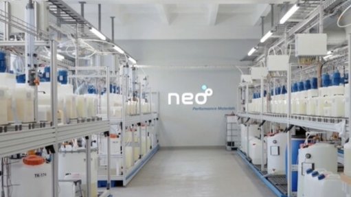 Neo Performance Materials' small-scale heavy rare earth element solvent extraction production line in Estonia