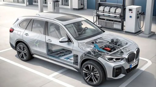 BMW’s latest iX5 hydrogen car.