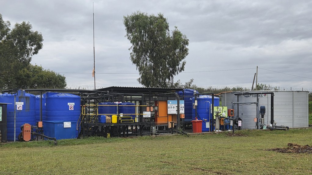 MINE WATER TREATMENT Water treatment infrastructure forms part of the mine’s integrated water stewardship programme to limit environmental risk 