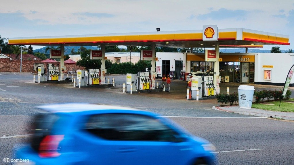A Shell-branded petrol station in South Africa