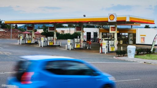 A Shell-branded petrol station in South Africa