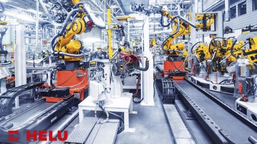 Image of robots in an industrial manufacturer setting