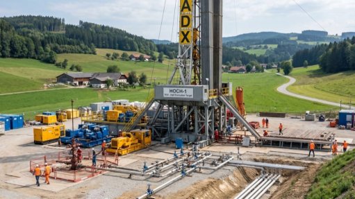 Gas drill rig in Austria