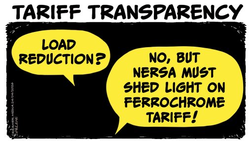 SHEDDING LIGHT: The negotiations between Eskom and the ferrochrome industry on a tariff that could prevent further smelter closures and job cuts were clearly not easy. Given that the 62c/kWh solution will need to be funded and there have traditionally been only two sources of such funding – consumers or taxpayers – it is only fair that the terms and conditions, together with the funding plan, are placed before the public. In this case, it’s up to the National Energy Regulator of South Africa to ensure some light is shed.
