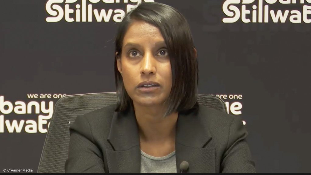 Sibanye-Stillwater executive VP sales and marketing Kleantha Pillay.