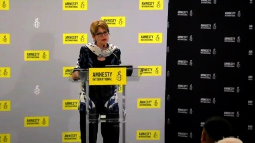Amnesty International secretary general Dr Agnès Callamard
