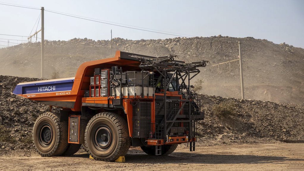 221 t-class Hitachi EH 4000 AC3 battery-electric truck