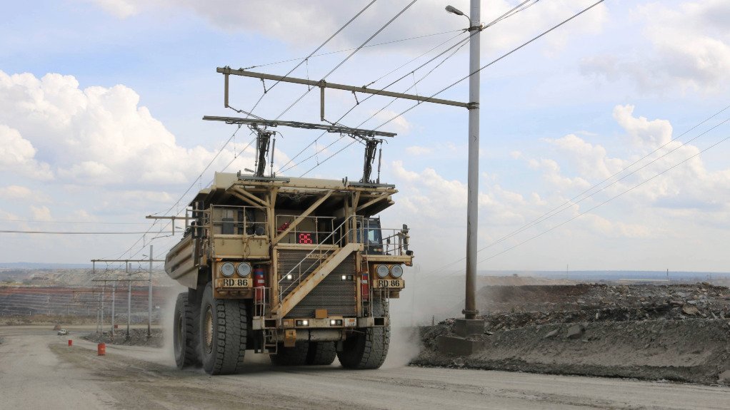 AN image of a mining vehicle on a mine