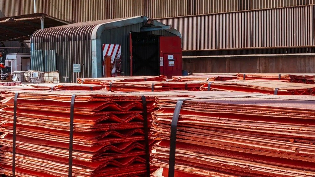 Copper sheets produced in Chile