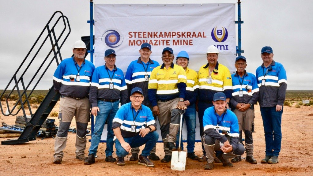 SMM staff and management celebrate the sod-turning of the processing plant at the mien