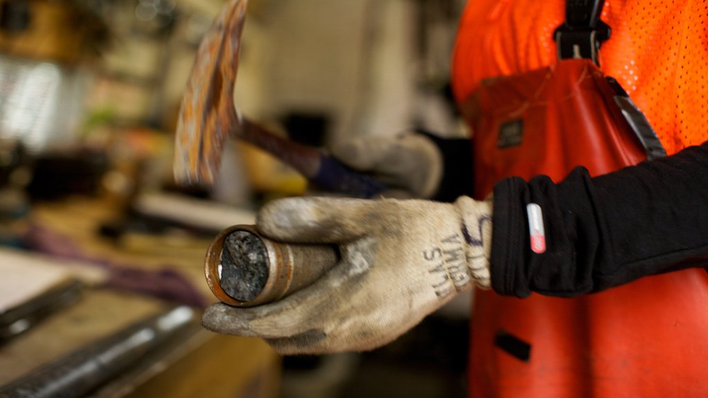 Drill core from the Pebble project