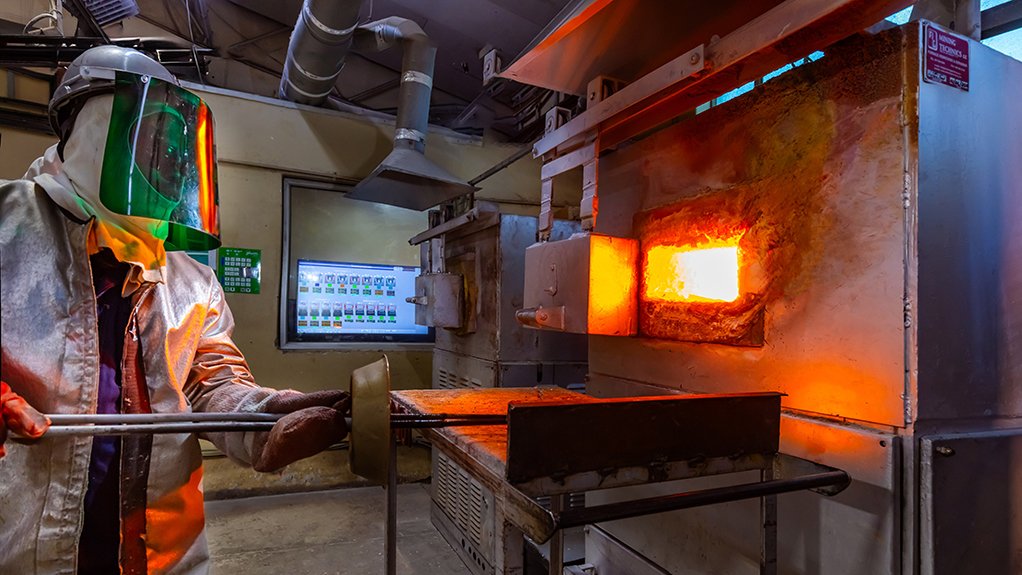 Implats' laboratory furnace activity.