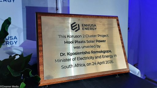 An image of the Mooi Plaat solar PV facility launch 