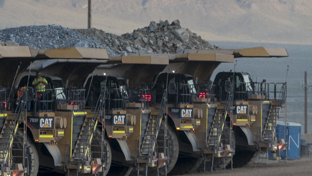 Round Mountain Operations truck yard
