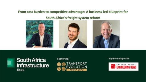 Panellists participating in the ‘From cost burden to competitive advantage: A business-led blueprint for South Africa's freight system reform’ webinar, hosted on behalf of dmg events, discuss how business and industry can actively contribute to building a more efficient, resilient and growth-enabling freight system for South Africa.