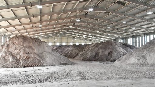 Fluorspar heaps