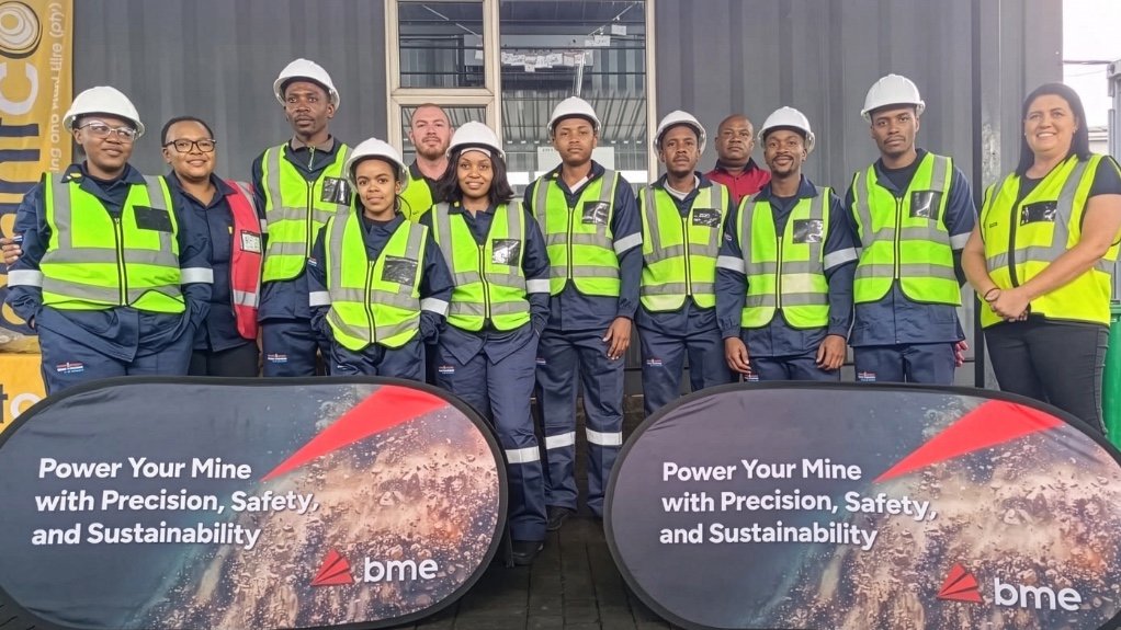 An image of a cohort of young people who went through BME's training programme