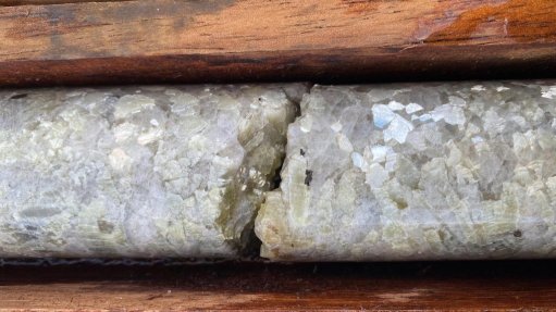 Spodumene crystal