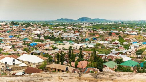 Ariel view of housing