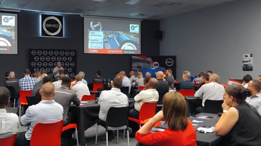 An image of BMG representatives showcasing Nord MAXXDRIVE XC