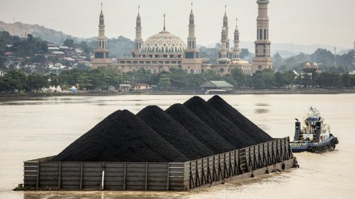 Indonesia coal heaps