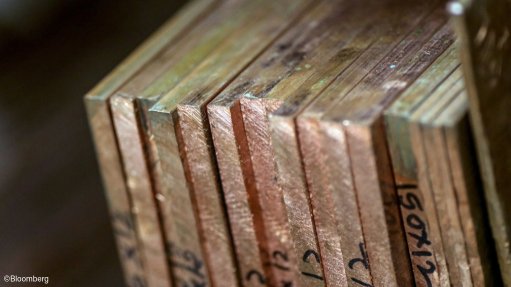 Blocks of copper