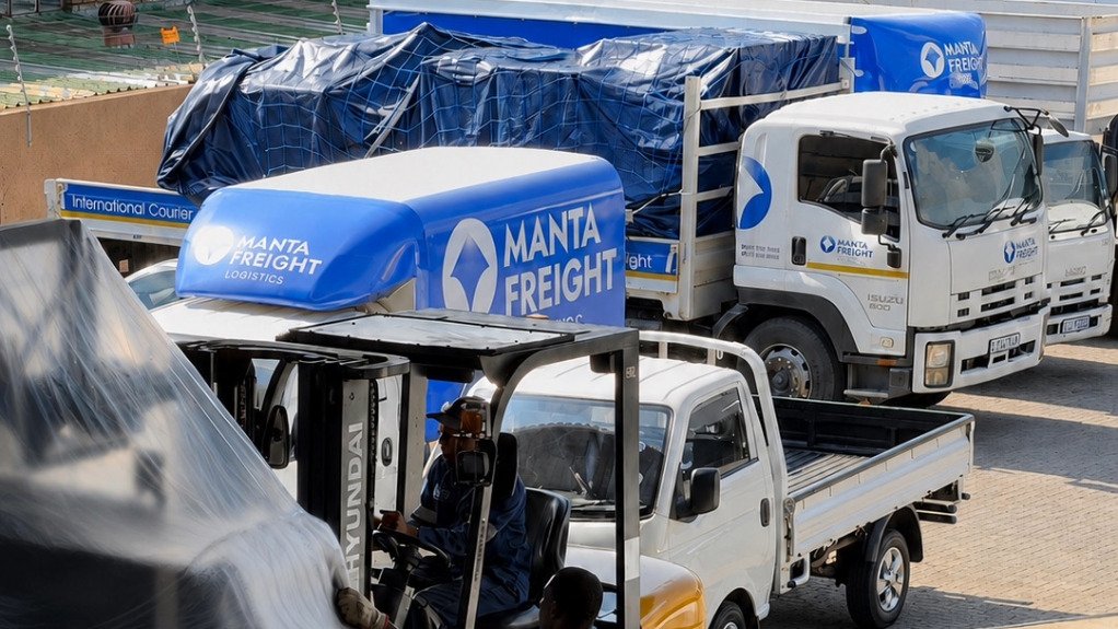 The above image depicts Manta Freight's loading dock