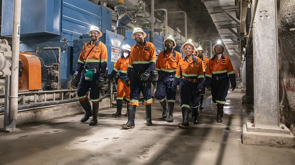 Employees demonstrate visible, engaged leadership at Venetia Underground mine, South Africa