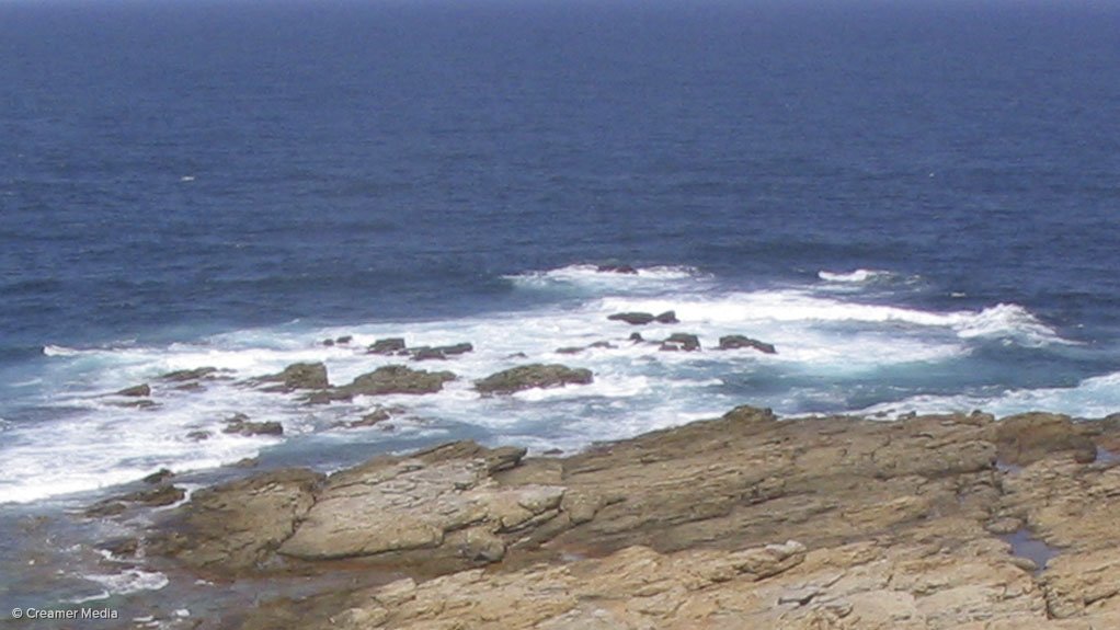 A beachfront